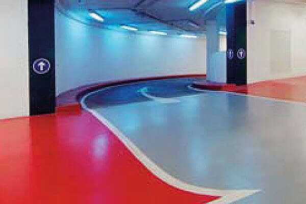 Bodenbeschichtung in Tiefgarage