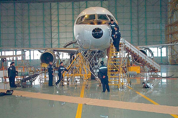 Bodenbeschichtung in Wasserdampfbereich
